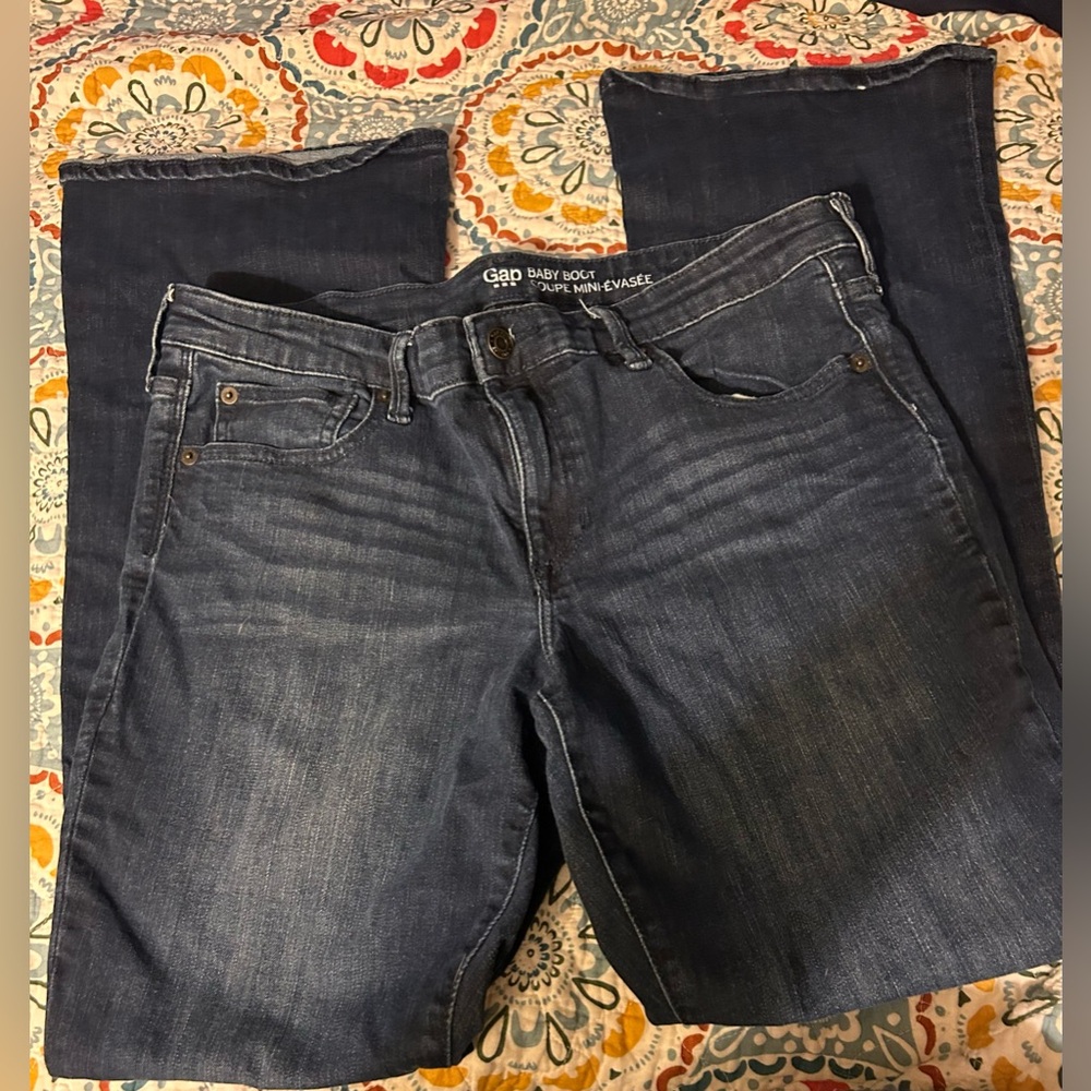 Gap baby boot coupe mini-e dark wash size 12